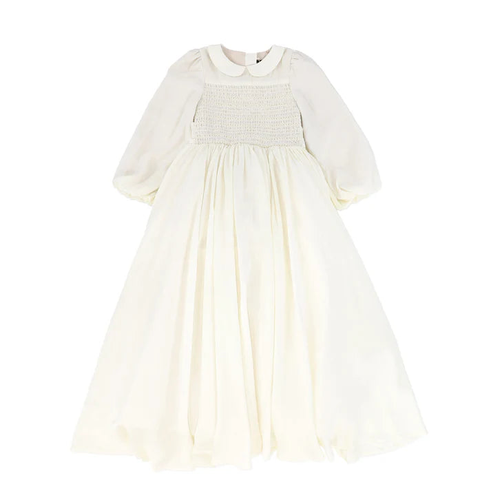 FRANCESCA GUILIANO EMBROIDERED SMOCKED COLLAR GOWN Little Women Too FRANCESCA GUILIANO EMBROIDERED SMOCKED COLLAR GOWN Little Women Too