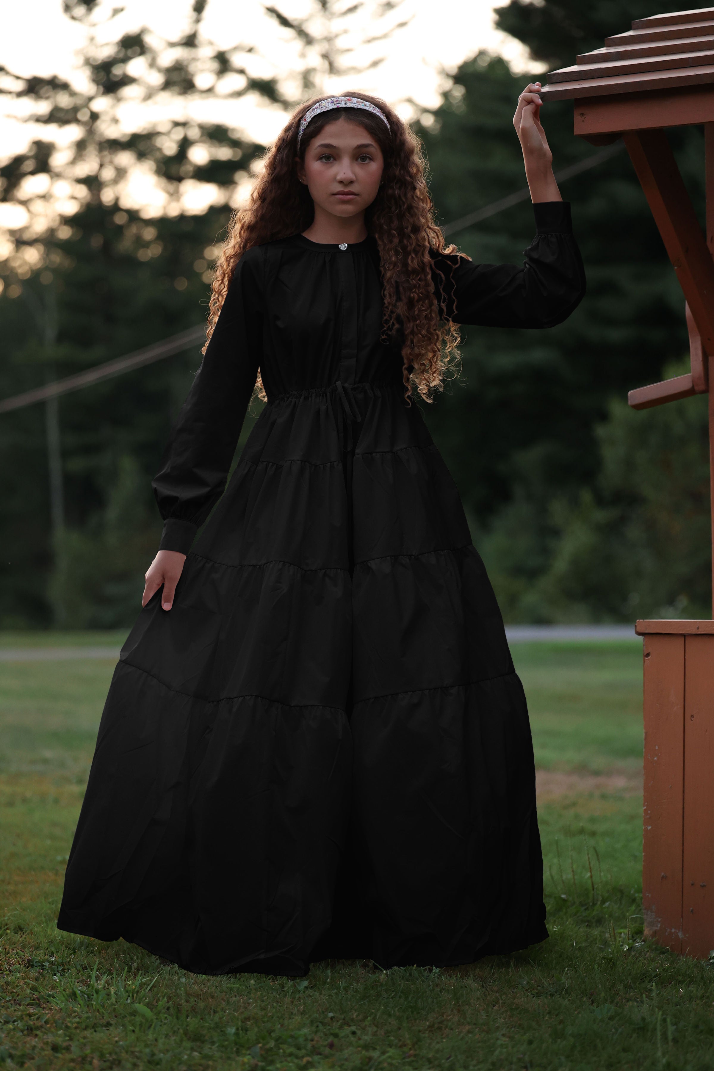LITTLE TEMPEST TEEN TAFFETA TIERED GOWN Little Women Too LITTLE TEMPEST TEEN TAFFETA TIERED GOWN Little Women Too