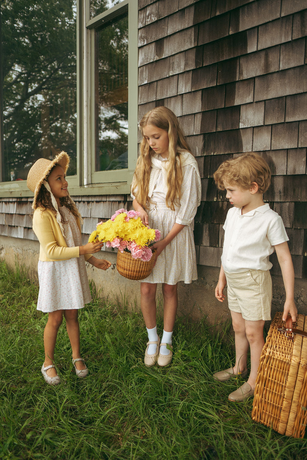 ANALOGIE SUNNY BLOSSOMS 3/4 SLEEVE DRESS Little Women Too ANALOGIE SUNNY BLOSSOMS 3/4 SLEEVE DRESS Little Women Too