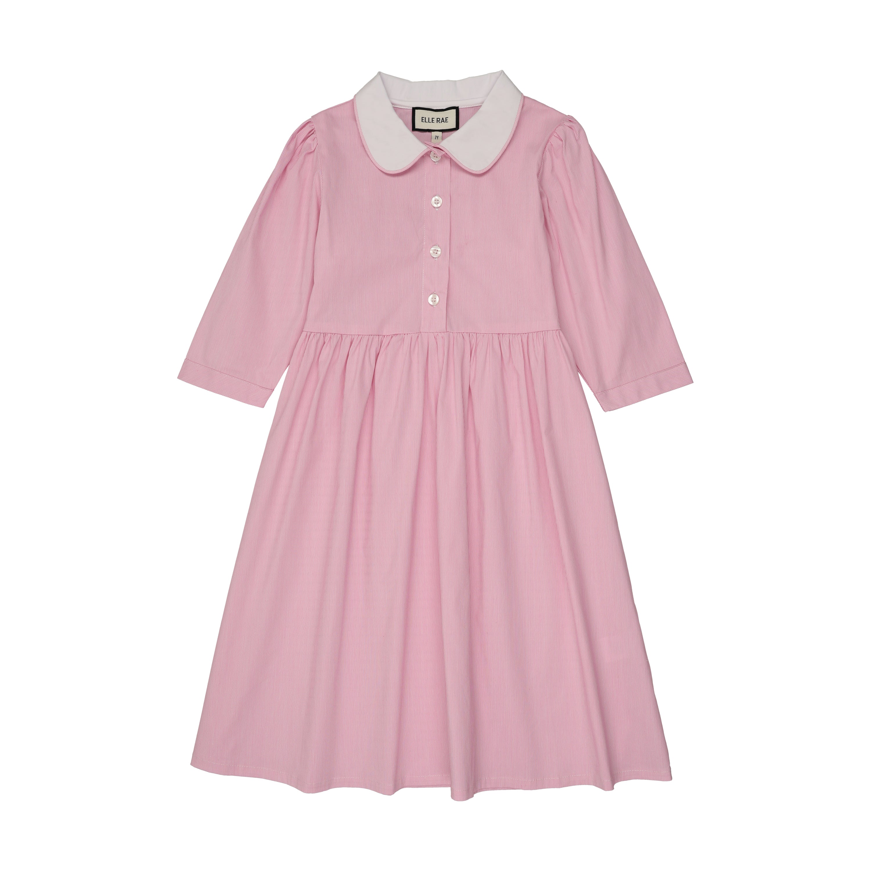 ELLE RAE PINSTRIPE 3/4 SLEEVE DRESS Little Women Too ELLE RAE PINSTRIPE 3/4 SLEEVE DRESS Little Women Too