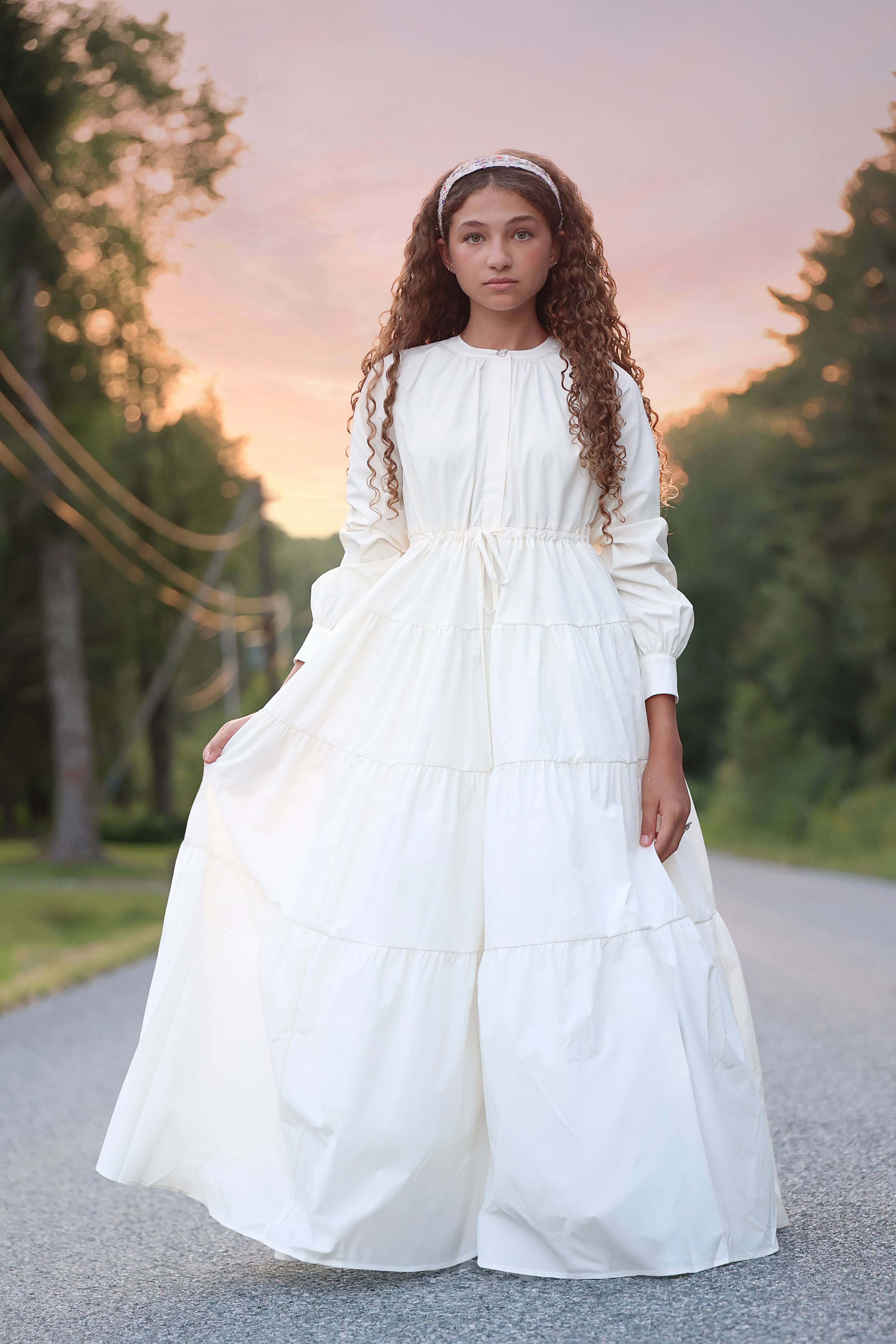 LITTLE TEMPEST TEEN TAFFETA TIERED GOWN LITTLE TEMPEST TEEN TAFFETA TIERED GOWN