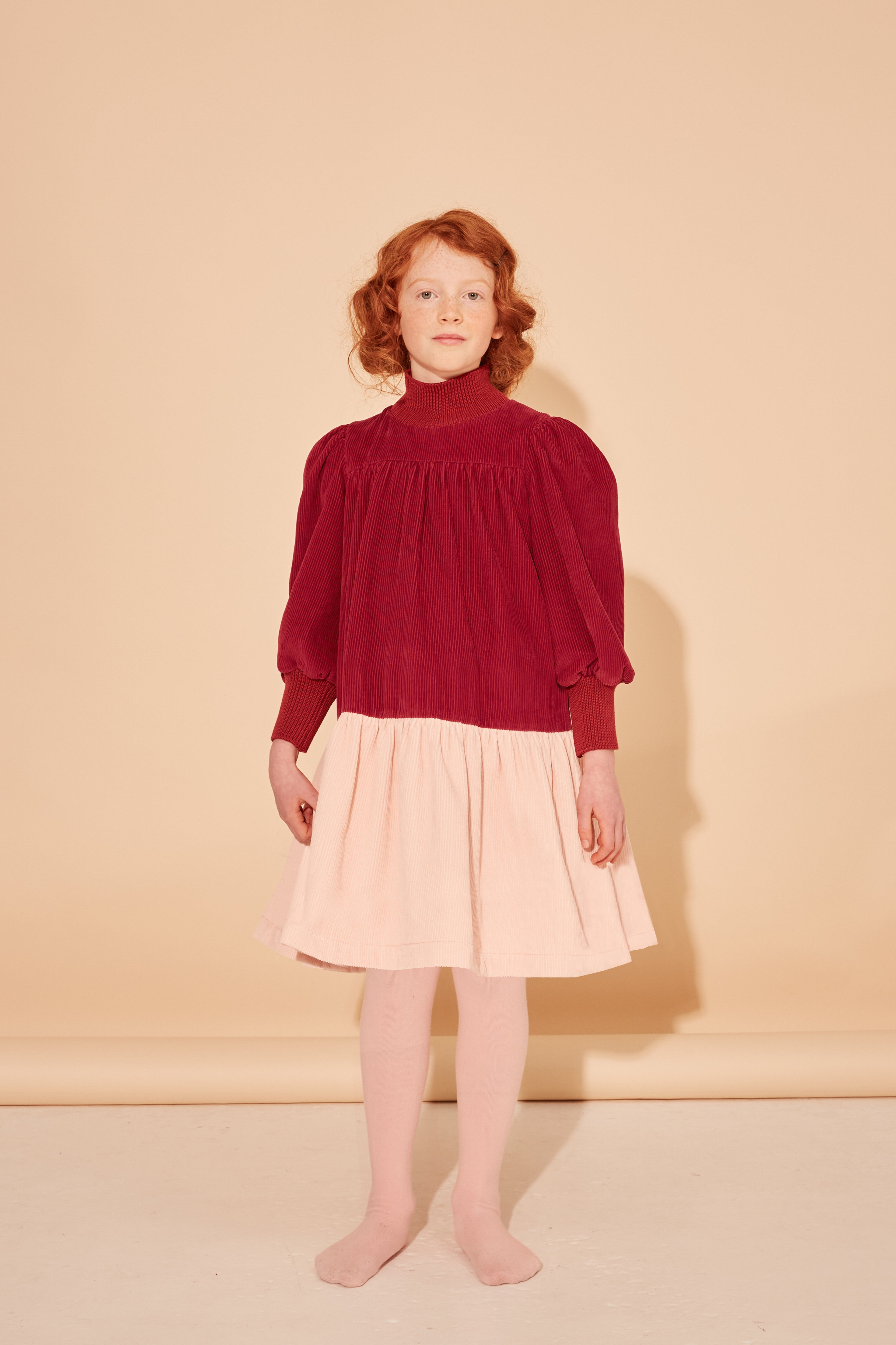 くっくまま CoreCradle® CoreCradle Mini THE MIDDLE DAUGHTER COLORBLOCK CORDUROY DRESS – Little Women Too
