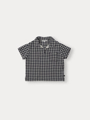 BENE BENE DOU CHECK HALF SHIRT
