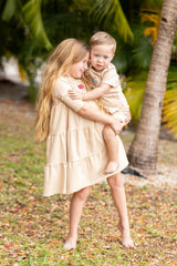 POUF 3/4 SLEEVE FRENCH DRESS