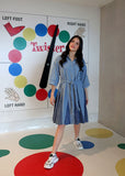 ONE TWENTY BELTED DRESS
