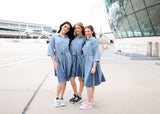 ONE TWENTY BELTED DRESS