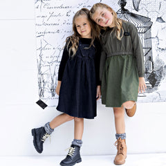 JAYBEE MOCK 2PC DENIM DRESS