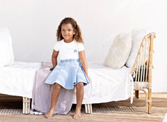 JAYBEE DENIM PANEL SKIRT