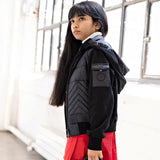 MANTEAU JUNIOR KNIT SWEATER PUFFER