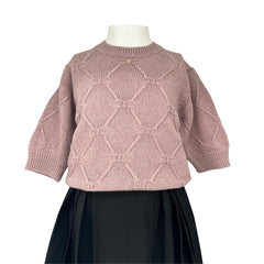 ELIZABETH  FRANCHI CABLE KNIT SWEATER