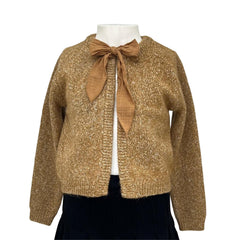 THE UMBRELLA ACADEMY MIX KNIT BOW TIE CARDIGAN