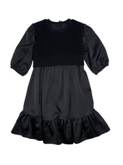 LONE FEATHER SATIN KNIT DRESS