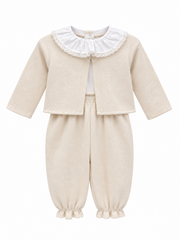 BABE AND TESS 3PC CHLOE SHIRT WITH CLEMENTINA OVERALL