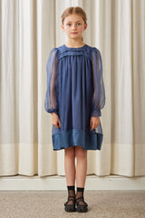 PETITE AMALIE ORGANZA BABYDOLL DRESS WITH SATIN HEM - 50% OFF FINAL SALE