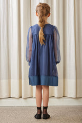 PETITE AMALIE ORGANZA BABYDOLL DRESS WITH SATIN HEM - 50% OFF FINAL SALE