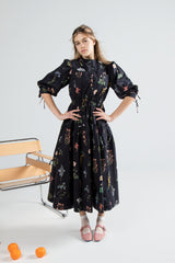 HEV FLORAL SMALL BUTTON DRESS