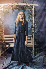 HEV CUSTOM EYELET DETAIL TIERED DRESS