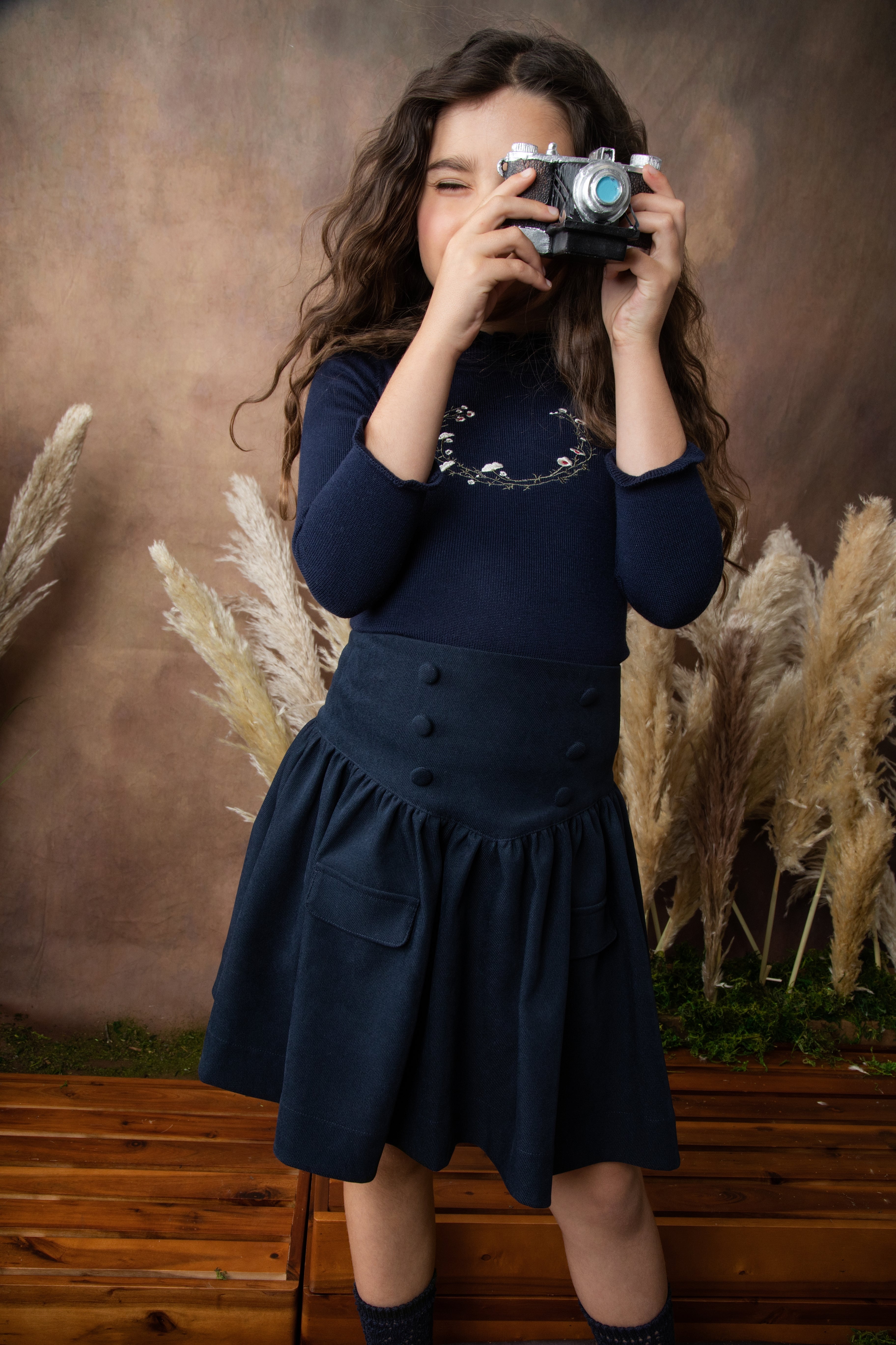 BELATI KNIT SWEATER WITH EMBROIDERED DETAIL AND NECK RIBBON