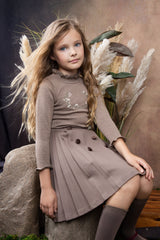 BELATI KNIT SWEATER WITH EMBROIDERED DETAIL AND NECK RIBBON