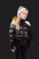 ELLABEE FUR ACCENT LINING BOMBER