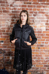 ELLABEE FUR LINED BOMBER JACKET