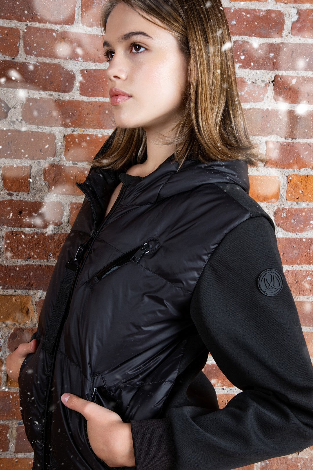 ELLABEE FUR LINED BOMBER JACKET
