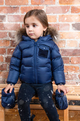 ELLABEE NATURAL FUR HOOD PUFFER COAT