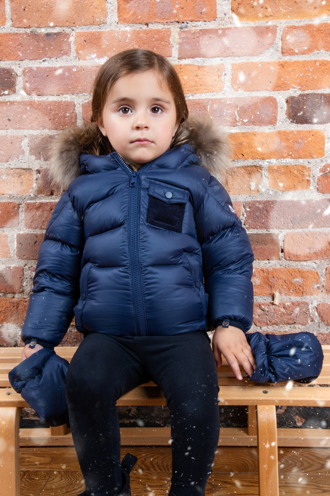 ELLABEE NATURAL FUR HOOD PUFFER COAT