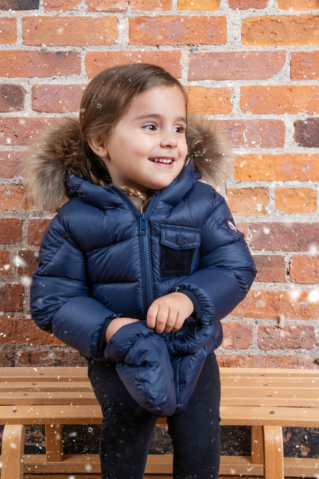 ELLABEE NATURAL FUR HOOD PUFFER COAT