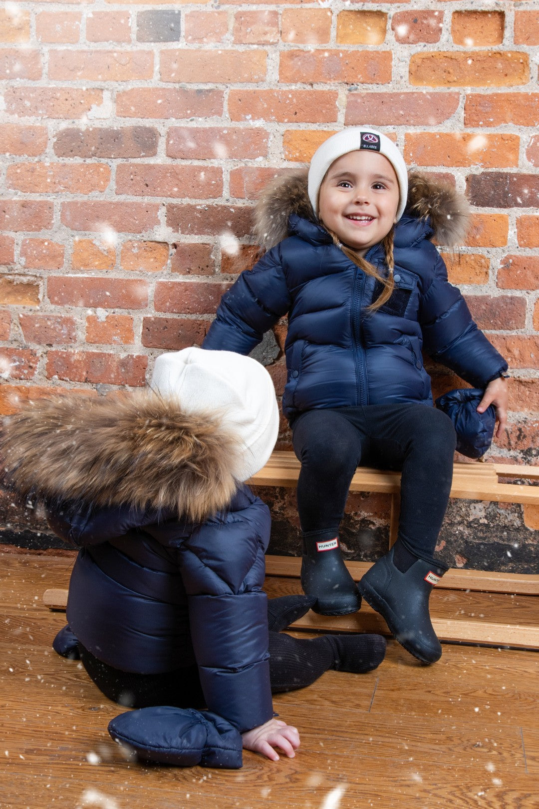 ELLABEE NATURAL FUR HOOD PUFFER COAT