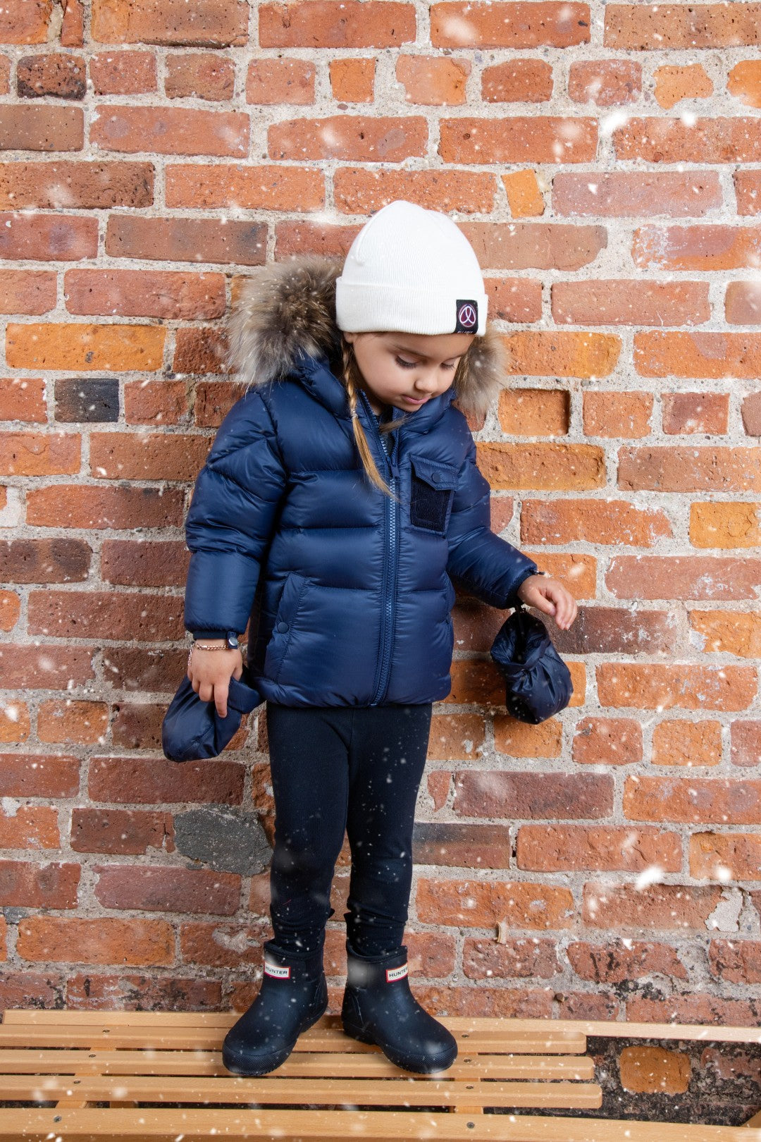 ELLABEE NATURAL FUR HOOD PUFFER COAT