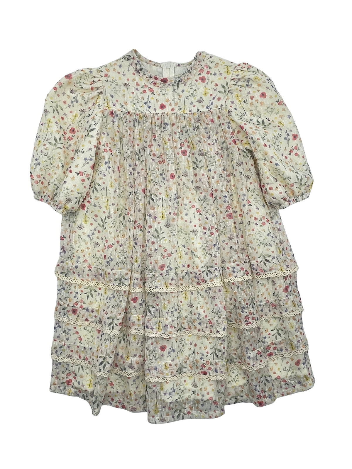 LONE FEATHER CHIFFON GARDEN DRESS