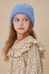 CERA UNA VOLTA EMMA OFF SHOULDER RUFFLE PRINTED TWILL DRESS