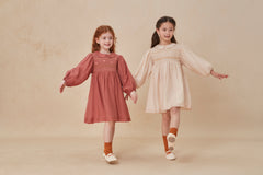 CERA UNA VOLTA PETRA SMOCKED DRESS