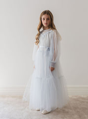 PETITE AMALIE GOLD VINTAGE YOLK TULLE DRESS