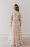 PETITE AMALIE BUTTERFLY TULLE GOWN