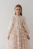 PETITE AMALIE BUTTERFLY TULLE GOWN