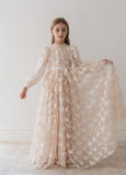 PETITE AMALIE BUTTERFLY TULLE GOWN