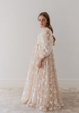 PETITE AMALIE BUTTERFLY TULLE GOWN