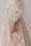 PETITE AMALIE BUTTERFLY TULLE GOWN