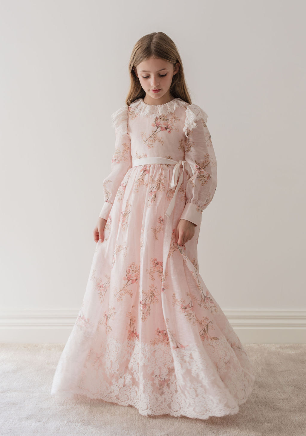 petite amalie pink cream shirred waist dress Ice Pink Shirred Bodice Dress
