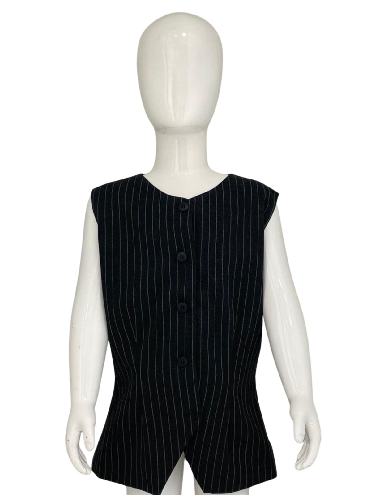 VENERA ARAPU BOW ROLL 3 COLORS OF TWILL BUTTON VEST