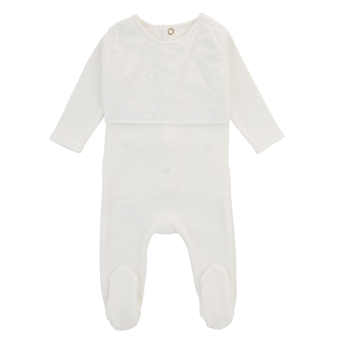 CADEAU 2PC LITTLE ELEGANCE FOOTIE & HAT SET