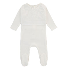 CADEAU 2PC LITTLE ELEGANCE FOOTIE & HAT SET