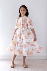 PETITE AMALIE DITSY FLORAL LACE SHIRT DRESS