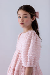 PETITE AMALIE  FRILLY RIBBON DRESS (3/4 SLV)