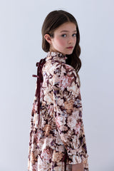 PETITE AMALIE WINTER BLOOM CORDUROY DRESS