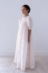 PETITE AMALIE GOLD ORGANZA ROSES GOWN