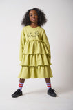 LOUD APPAREL "LOVE" BLOSSOM PRINT TIERED DRESS