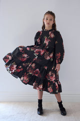PETITE AMALIE FLORAL POPLIN DRESS